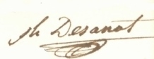 Signature de Joseph Désanat